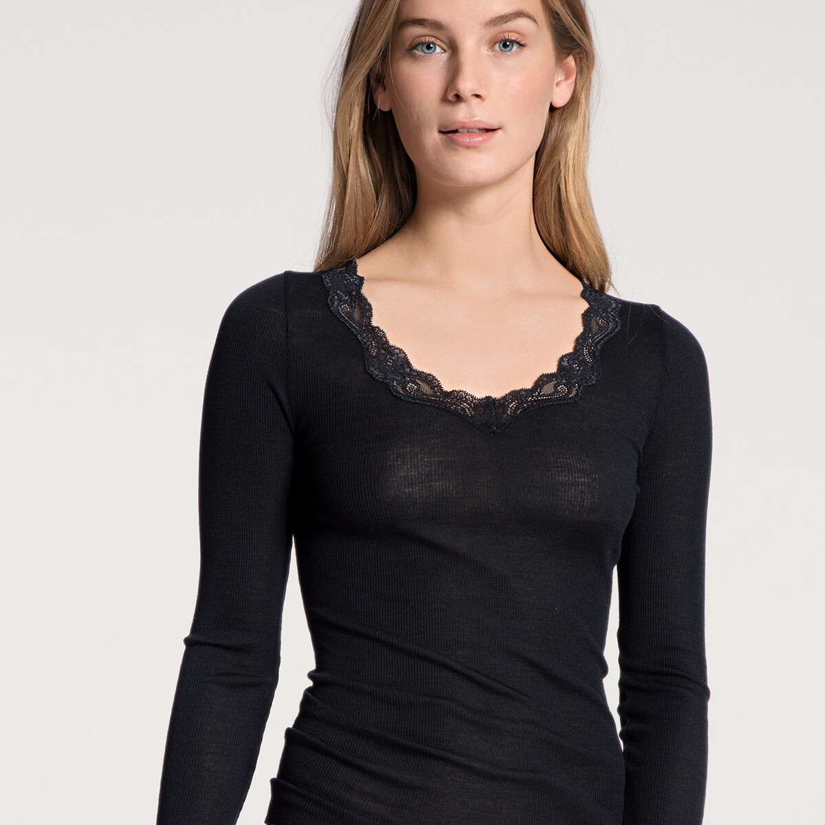 Calida Bluse, Farbe: Schwarz, Größe: L, Damen von Calida
