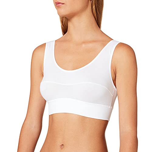 CALIDA Damen Elastisk Elastic Bustier, Weiß (Weiss 001), 36-38 EU von CALIDA