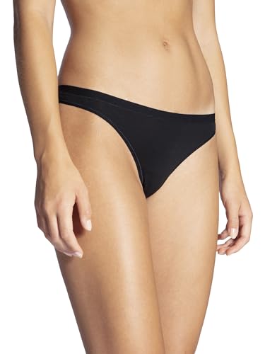 CALIDA Natural Comfort String Damen, niedrig geschnitten, natürlicher Glanz und glatter Griff von CALIDA