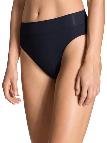 CALIDA Elastic Slip Damen, mit breitem Softbund, High Waist, natürlich atmungsaktive und weiche Single Jersey-Qualität von CALIDA