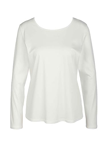 CALIDA Damen Favourites Dreams Top Langærmet Pyjamaoberteil, Star White, 44 EU von CALIDA