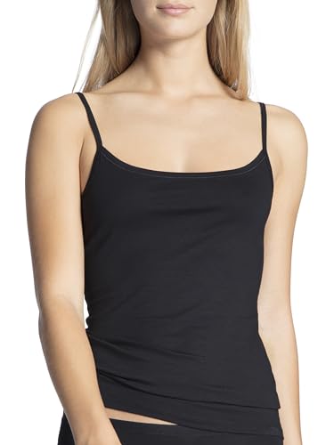 CALIDA Damen Natural Comfort Unterhemd, Schwarz, 40-42 EU von CALIDA