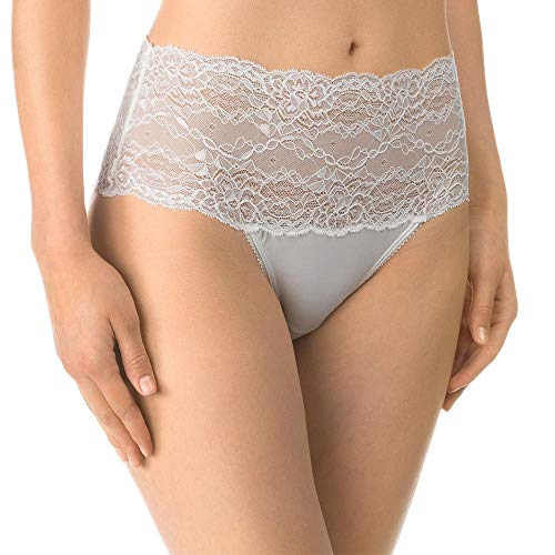 CALIDA Sensual Secrets Slip Damen, High-Waist, breiter, transparenter Spitzenbund von CALIDA