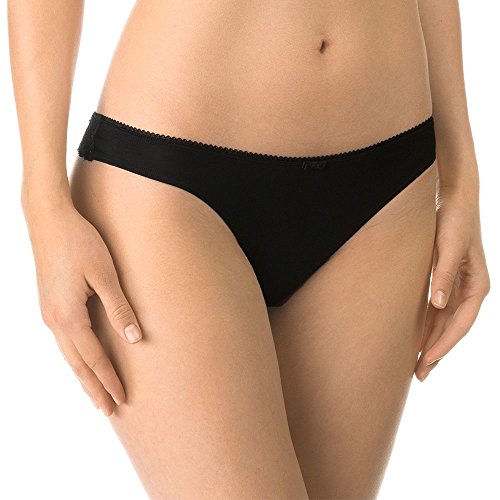 CALIDA Sensual Secrets String Damen, Low Cut, aus feinster Baumwolle, Rückseite aus transparenter Spitze von CALIDA