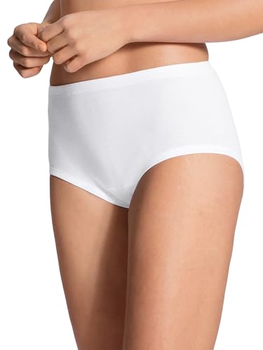 CALIDA Damen Midislip midislip/broek Taillenslip, Weiß, 38 EU von CALIDA