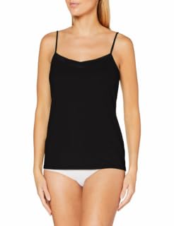 CALIDA Cate Spaghetti-Top Damen, mit Satin-Einsatz am Ausschnitt, verstellbare Träger von CALIDA