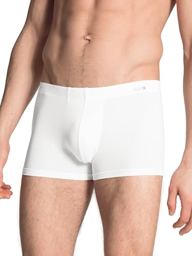 CALIDA Evolution Boxershorts Herren, stoffbezogener Gummibund, aus seidig-weicher PIMA-Baumwolle von CALIDA