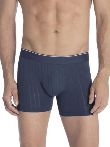 CALIDA Pure & Style Boxershorts Herren, mit maskulinem Nadelzug, mit stoffüberzogenem Gummibund, atmungsaktiv, schnelltrocknend & geruchshemmend von CALIDA