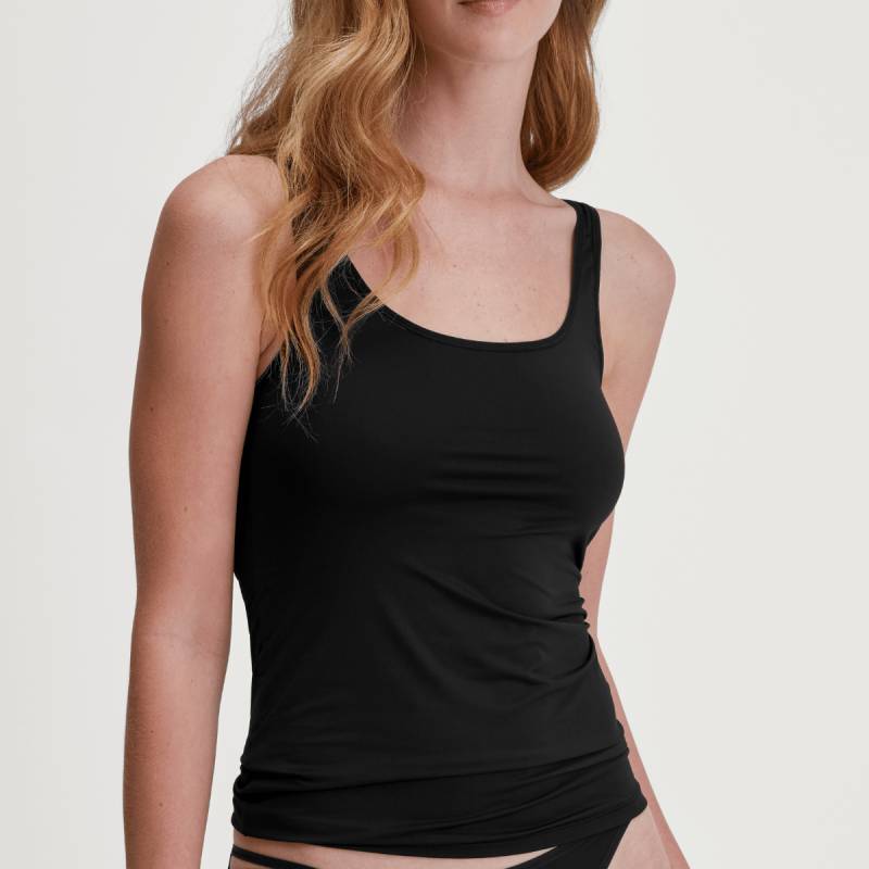 Calida Sleek Skin Oberteil, Schwarz, Größe: S, Damen von Calida