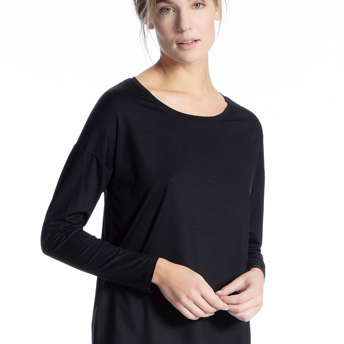 Calida Bluse, Farbe: Schwarz, Größe: M, Damen von Calida