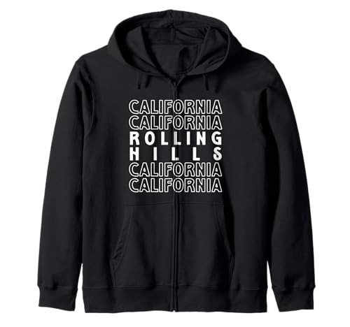 Rolling Hills California LA CA für Herren und Damen. Kapuzenjacke Rolling Hills California LA CA für Herren und Damen. Kapuzenjacke von California CA LA Pride Products
