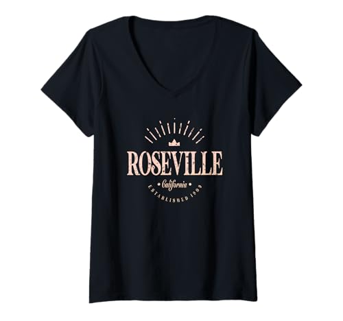 Damen Roseville Kalifornien | Roseville CA Modern T-Shirt mit V-Ausschnitt Damen Roseville Kalifornien | Roseville CA Modern T-Shirt mit V-Ausschnitt von California Contemporary Designs