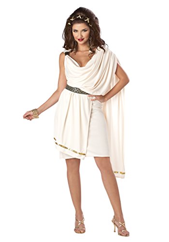 California Costumes Damen Deluxe Classic Toga Erwachsenenkostüm, elfenbeinfarben, L von California Costumes