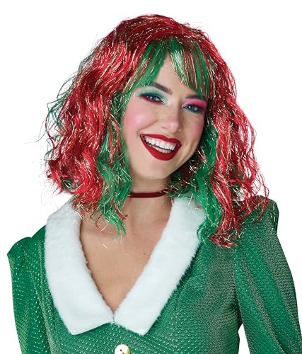 California Costumes Damen-Perücke, schimmernd, rot/grün von California Costumes