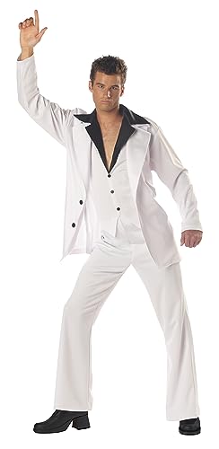 California Costumes Herren Disco Dude L Erwachsenenkostüm, Weiss/opulenter Garten, Large (42-44) von California Costumes