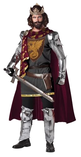 California Costumes Herren King Arthur Kostüm, silber, Large von California Costumes