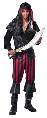 California Costumes Ruthless Rogue Piratenkostüm für Herren, SCHWARZ, SCARLET, M von California Costumes