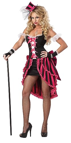 California Costumes Sexy Pariser Showgirl Kostüm, Hot Pink, Schwarz, M von California Costumes