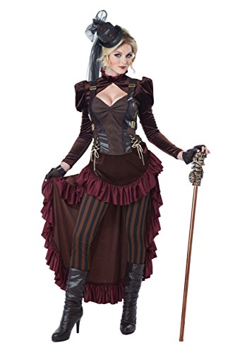 California Costumes Viktorianisches Steampunk-Kostüm für Damen, Mehrfarbig/Meereswellen (Ocean Tides), M von California Costumes