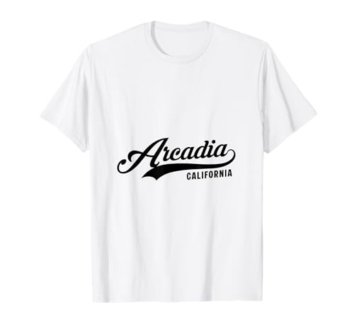 Arcadia California geeignet für Männer und Frauen. T-Shirt Arcadia California geeignet für Männer und Frauen. T-Shirt von California Pride Athletic Script Products