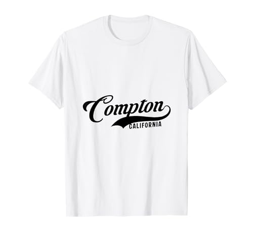 Compton California Geeignet für Männer und Frauen. T-Shirt Compton California Geeignet für Männer und Frauen. T-Shirt von California Pride Athletic Script Products