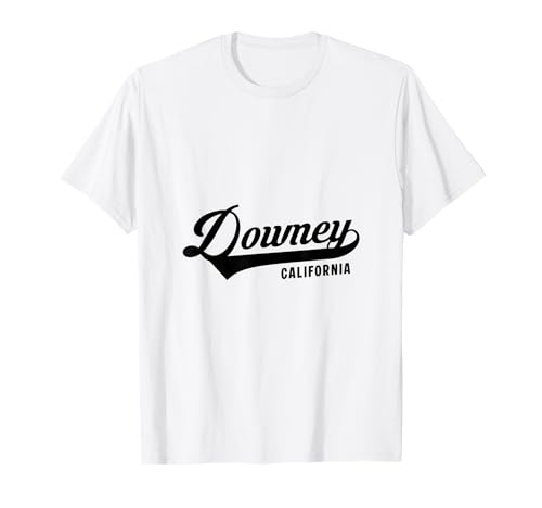 Downey California geeignet für Männer und Frauen. T-Shirt Downey California geeignet für Männer und Frauen. T-Shirt von California Pride Athletic Script Products