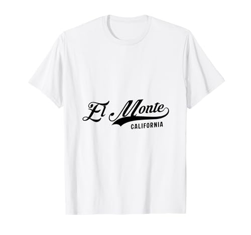 EL Monte California Geeignet für Männer und Frauen. T-Shirt von California Pride Athletic Script Products