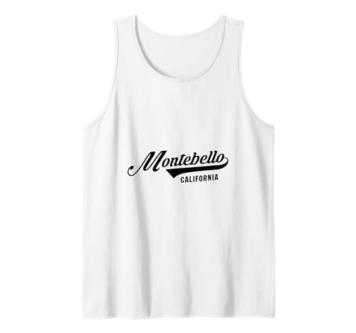 Montebello California geeignet für Männer und Frauen. Tank Top Montebello California geeignet für Männer und Frauen. Tank Top von California Pride Athletic Script Products