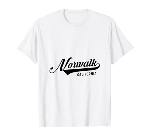 Norwalk California geeignet für Männer und Frauen. T-Shirt Norwalk California geeignet für Männer und Frauen. T-Shirt von California Pride Athletic Script Products