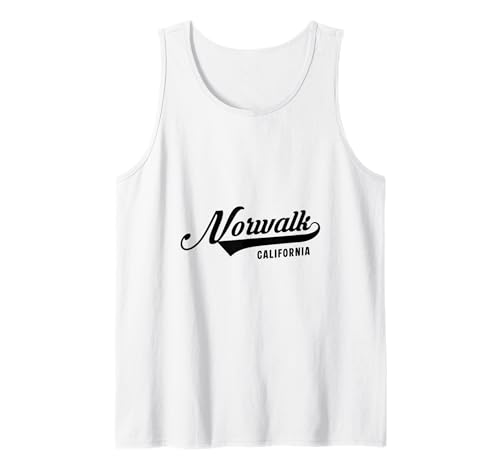 Norwalk California geeignet für Männer und Frauen. Tank Top Norwalk California geeignet für Männer und Frauen. Tank Top von California Pride Athletic Script Products