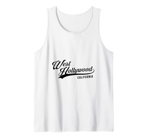 West Hollywood California geeignet für Männer und Frauen. Tank Top West Hollywood California geeignet für Männer und Frauen. Tank Top von California Pride Athletic Script Products