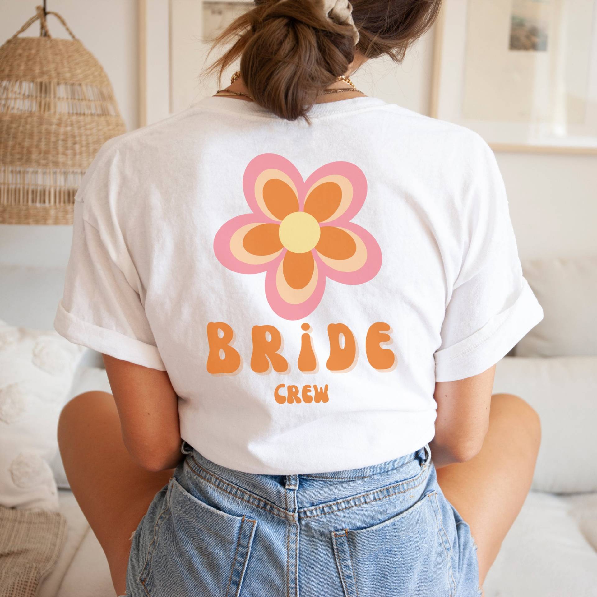 Braut T-Shirt Retro Jga Blume, Junggesellenabschied, Lustiges Lettering Geschenk Für Braut, Team Ich Sage Ja, Outfit Polterabend Braut T-Shirt Retro Jga Blume, Junggesellenabschied, Lustiges Lettering Geschenk Für Braut, Team Ich Sage Ja, Outfit Polterabend von CalipaDE