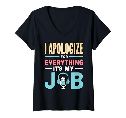 Damen Call Center Agent Technischer Support Kundenservice T-Shirt mit V-Ausschnitt Damen Call Center Agent Technischer Support Kundenservice T-Shirt mit V-Ausschnitt von Call Center Agent Job Profession