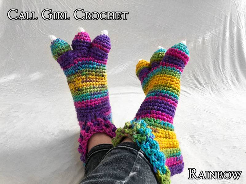 Erwachsene Drachen Hausschuhe/Dinosaurier Monster Füße, Gehäkelt, Made To Order Häkeln, Herren & Damen Us-Größen, Farben Zur Auswahl von CallGirlCrochet