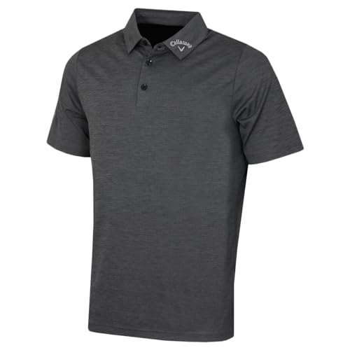 Callaway Apparel Herren Emea Ss Ventilated C Polohemd, Caviar, XXL von Callaway