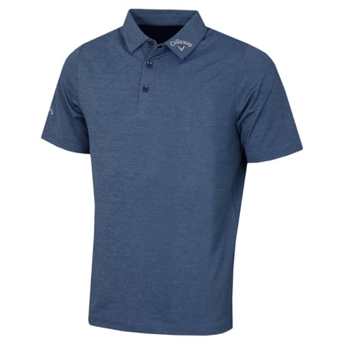 Callaway Apparel Herren Emea Ss Ventilated C Polohemd, Peacoat, XXL von Callaway