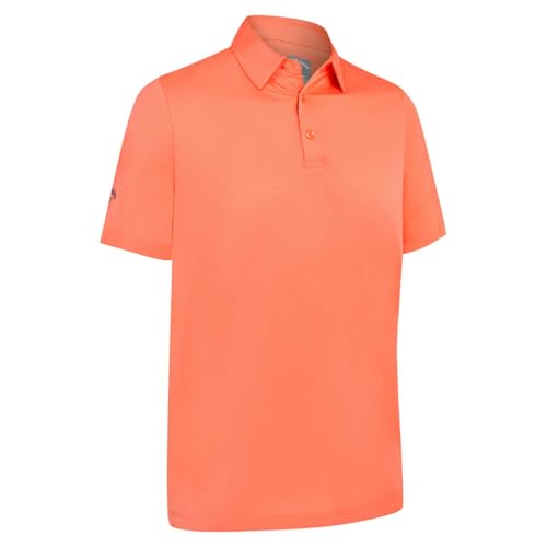 Callaway Golf Herren Swingtech Fest Stretch Golf-Polo-Hemd - Korallen-Chic - XL von Callaway Apparel