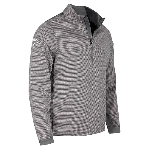 Callaway Golf Mens Hex nachhaltiger Pullover - Mittelgrau - L von Callaway Apparel