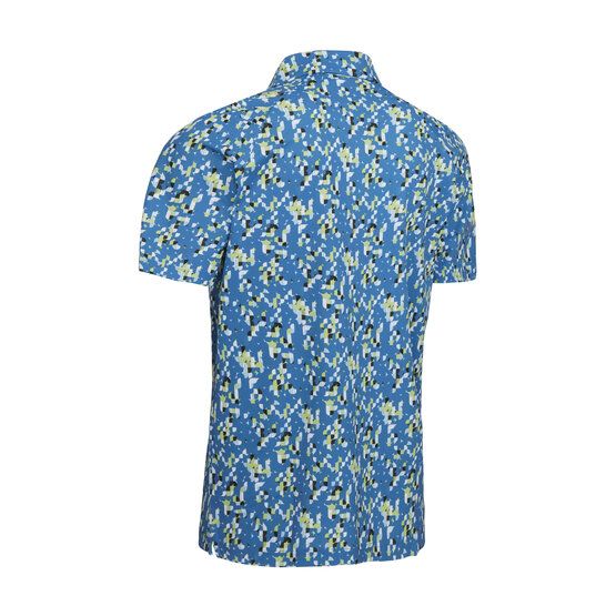 Callaway ALL OVER TROPICAL PRINT Halbarm Polo blau von Callaway