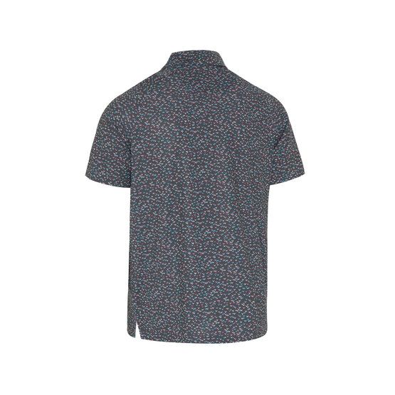 Callaway All-Over Chev Confetti Print Halbarm Polo anthrazit von Callaway