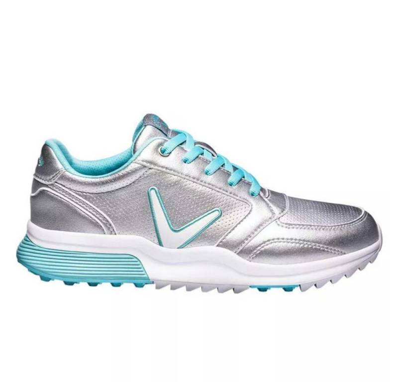 Callaway Callaway Golfschuh Aurora Silber-Blau Spikeless Damen Golfschuh von Callaway