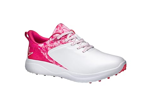 Callaway Damen Anza Golfschuh, weiß/pink, 37 EU von Callaway