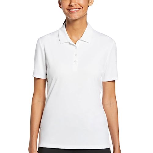 Callaway Damen Golf-Poloshirt für Turniere, kurzärmelig Golfshirt, Bright White, Small von Callaway