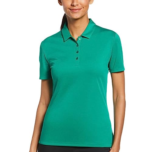 Callaway Damen Golf-Poloshirt für Turniere, kurzärmelig Golfshirt, Ultramaringrün, Medium von Callaway