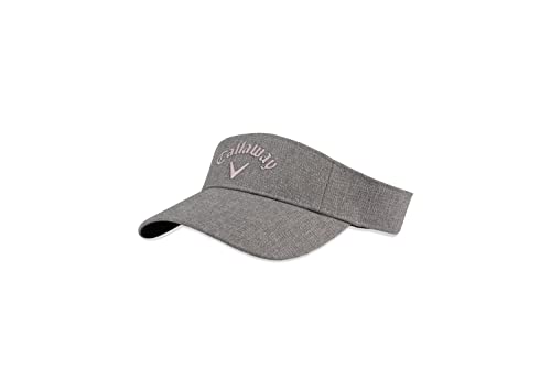 Callaway Damen Liquid Metal Visor Visier, Heather Gray/Pink, Einheitsgröße von Callaway