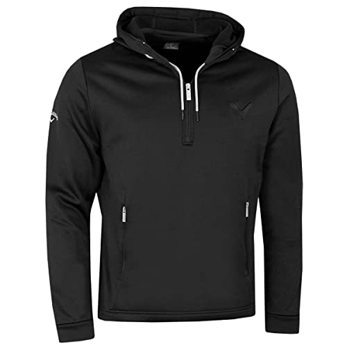 Callaway Golf Herren Aquapel Thermal 1/2 Zip Hoody - Caviar - L von Callaway Apparel