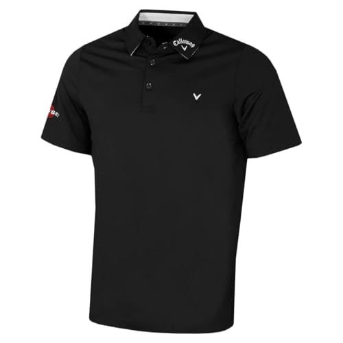 Callaway Apparel Herren Emea Ss Odyssey Bloc Polohemd, Caviar, XXL von Callaway