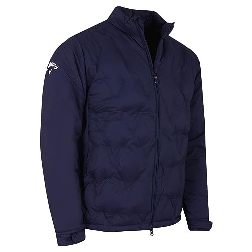 Callaway Golf Herren Chev Quilted Thermal Swing Tech Jacke - Peacoat - XXXL von Callaway Apparel