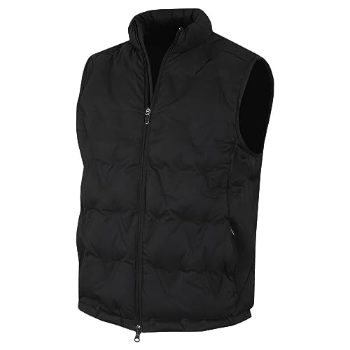 Callaway Golf Herren Chev Quilted Thermal Swing Tech Vest Gilet - Kaviar - L von Callaway Apparel