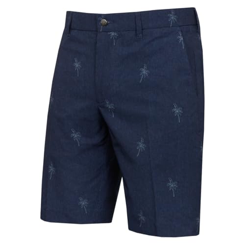 Callaway Golf Herren Ergo Palm Print Opti-Dri Shorts - Peacoat - 36" Taille von Callaway